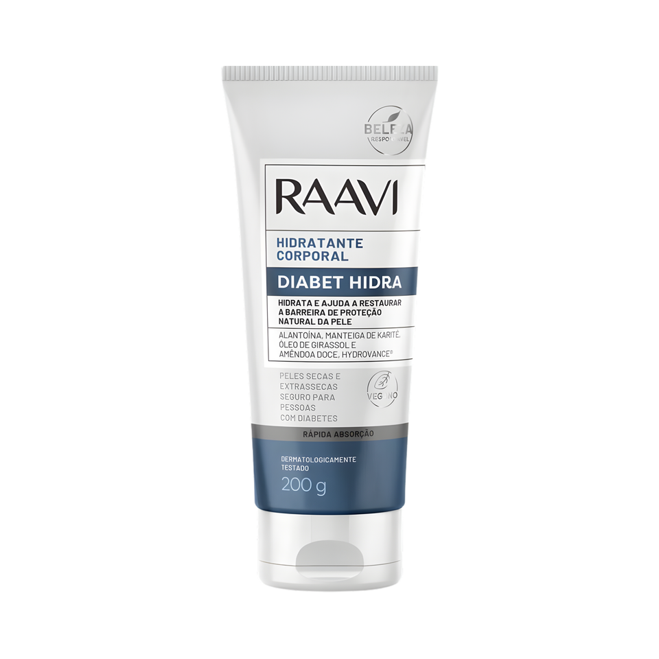 Creme Diabet Hidratante Corporal - 200g Raavi