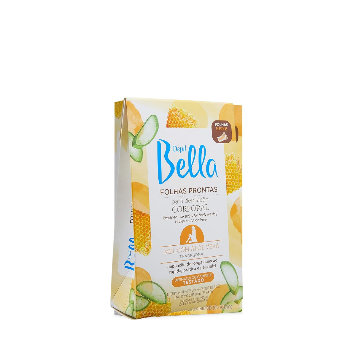 Folha Pronta Depilação Corporal Aloe Vera - ‎Depil Bella