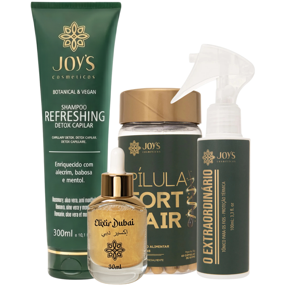 Kit Shampoo + Pilula Hair + Elixir Antiqueda + Leave-in