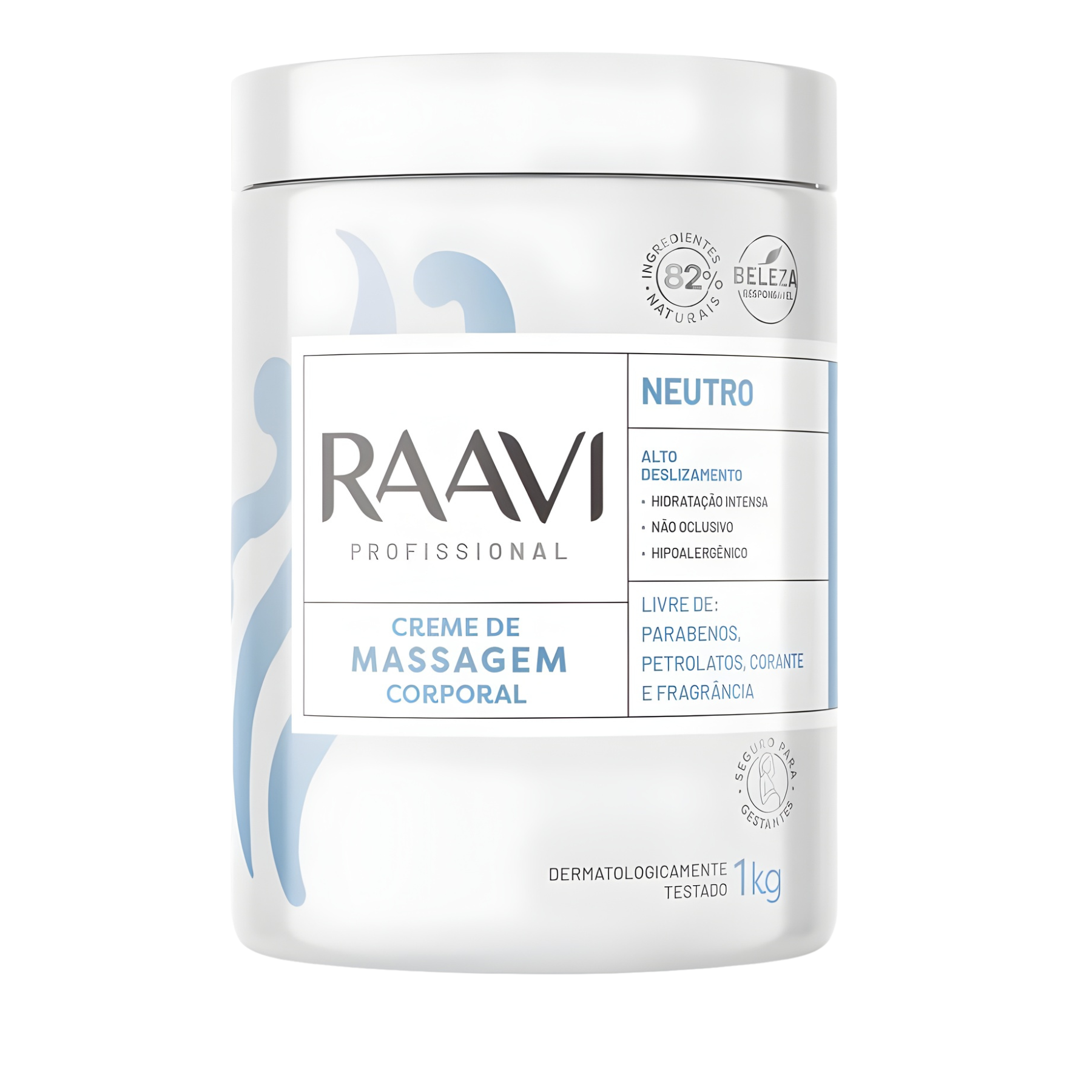Creme de Massagem Neutro Corporal - 1kg Raavi
