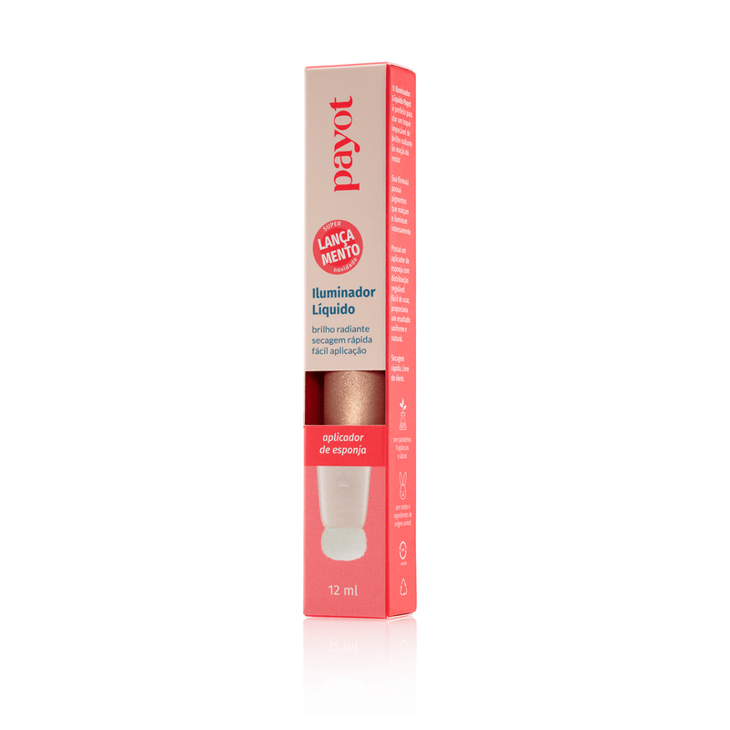 Kit Duo Lábios + Iluminador Payot Gloss Coral + Glow Gold