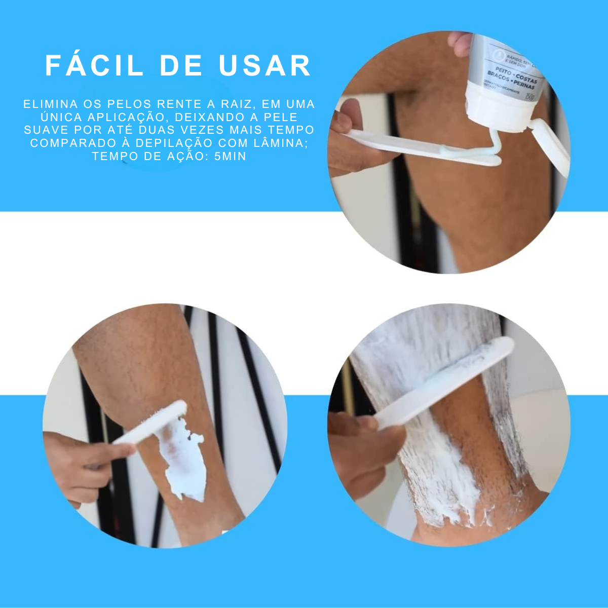Creme Depilatório Masculino - 150g Depil Homme