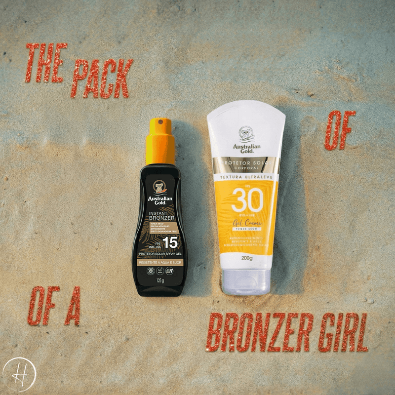 Kit Australian Gold Protetor Solar - Spray 15 + Creme Facial