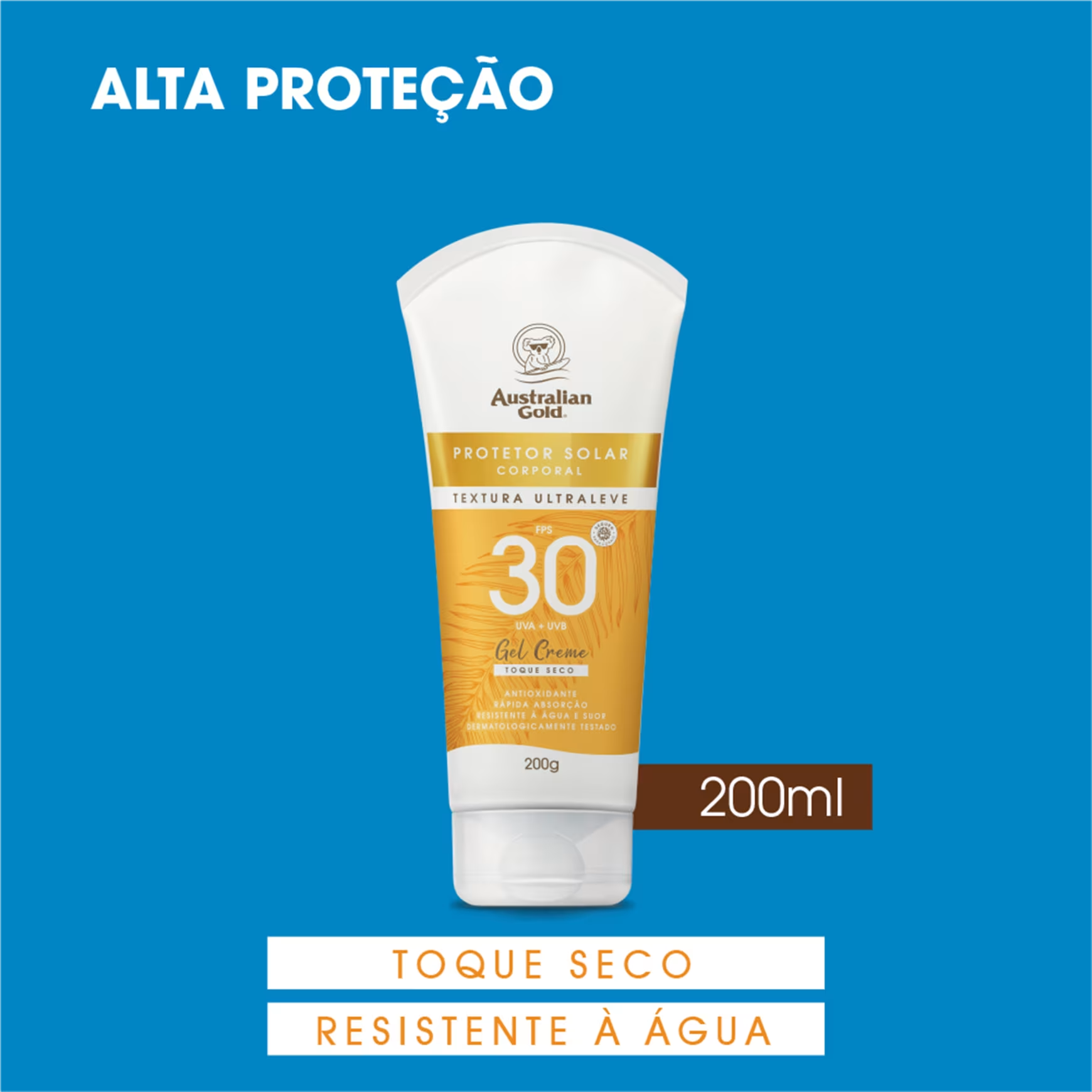 Australian Gold Gel Creme FPS 30 - Protetor Solar 200g