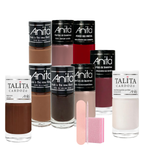 Kit 9 Esmaltes Anita Cores Mais Vendidas Coleção + Brinde