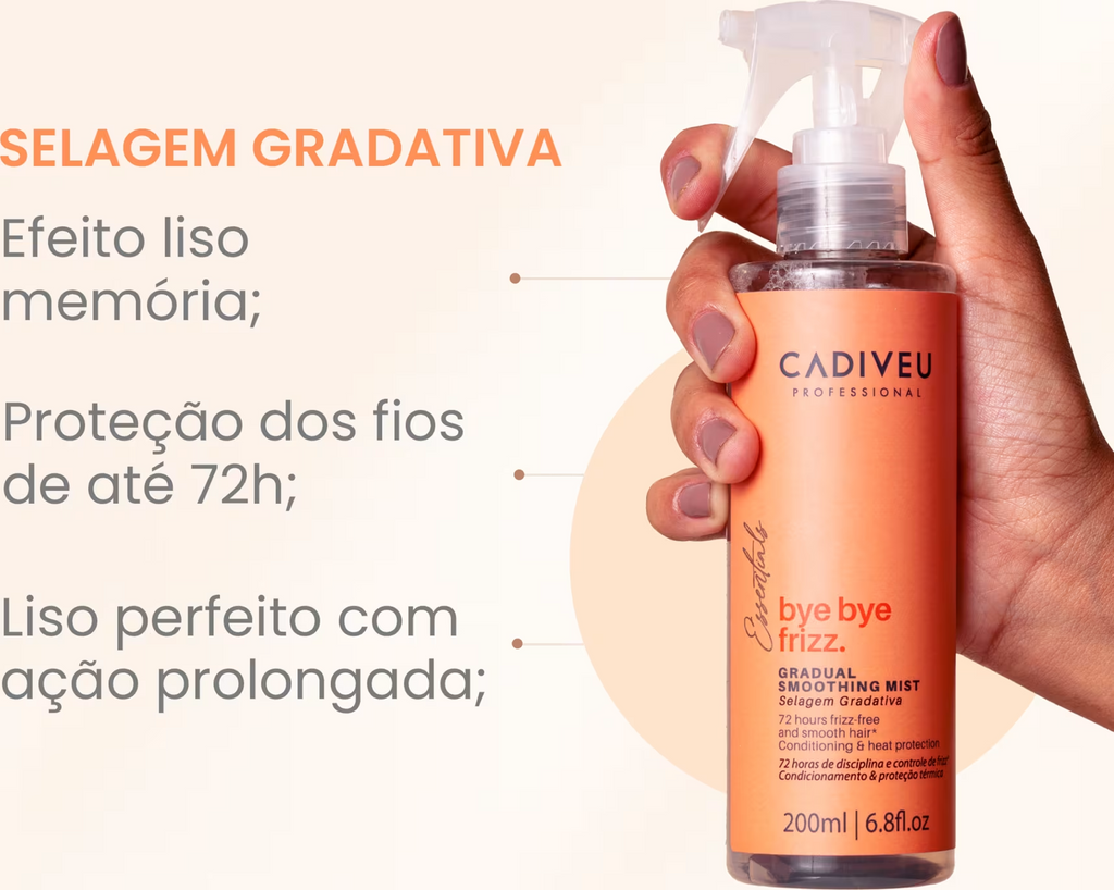 Cadiveu Bye Bye AntiFrizz - Spray Protetor Térmico 200ml