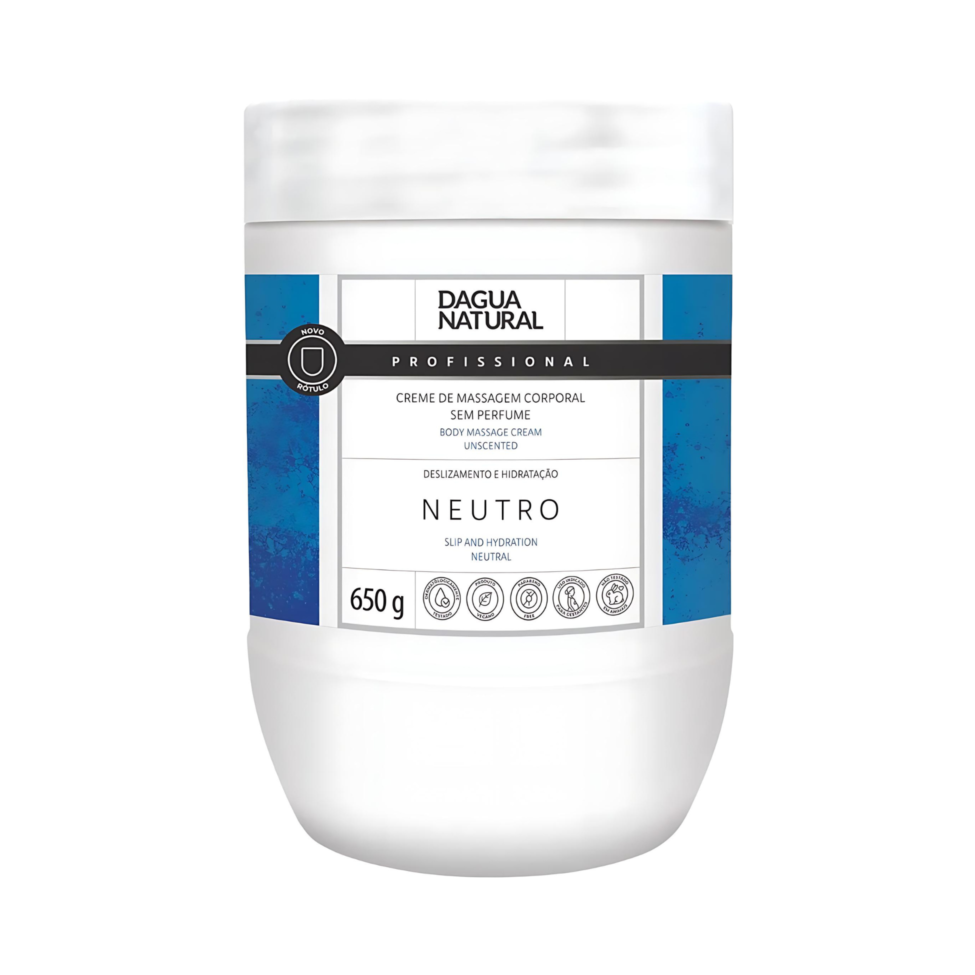 Creme Massagem Corporal Hidratante -  DN Neutro 650g