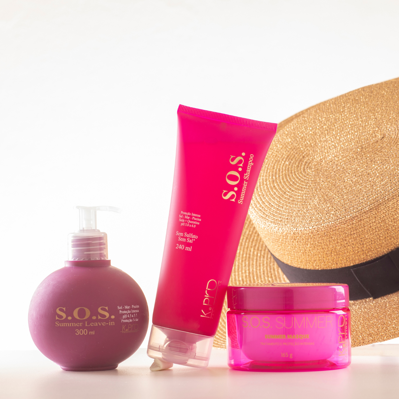 S.O.S Summer Shampoo Sem Sulfato Hidratante 240ml - K.Pro