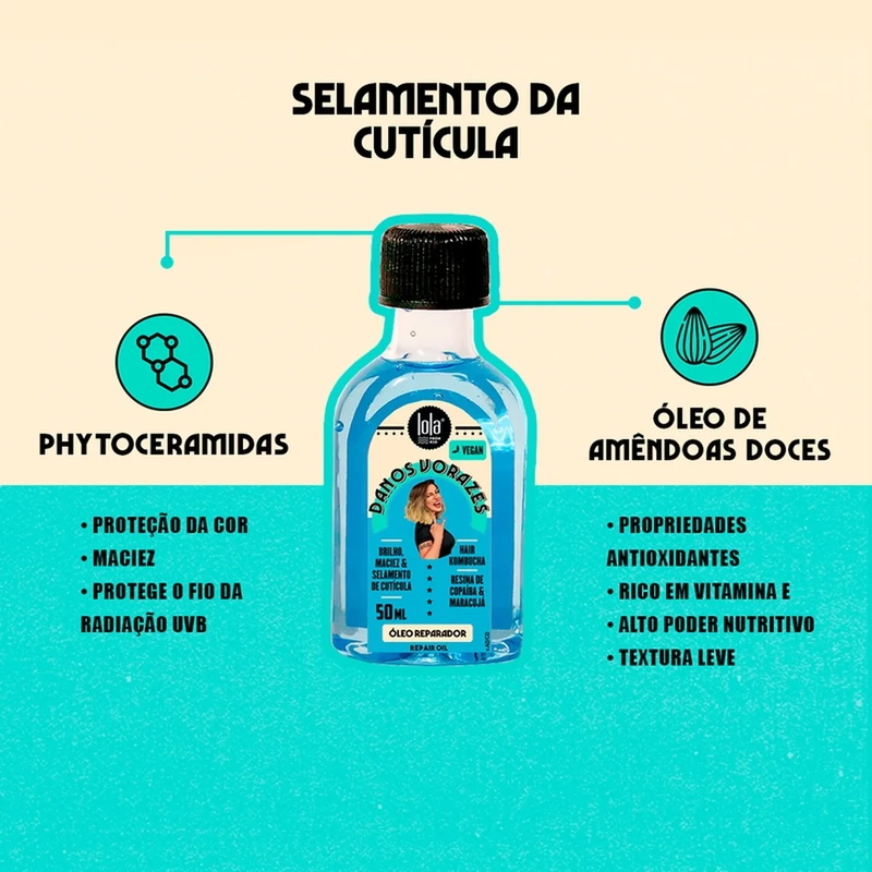 Lola From Rio Danos Vorazes - Óleo Capilar 50ml