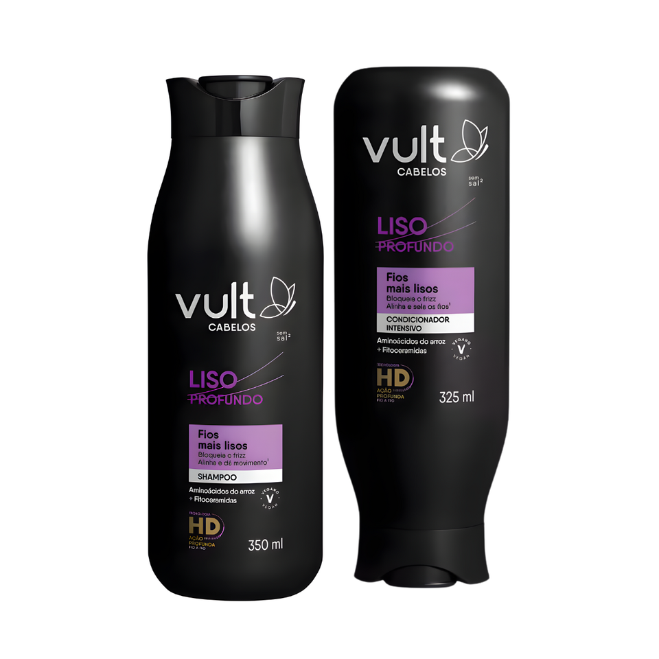 Kit Vult Liso Profundo - Shampoo e Condicionador Hidratação