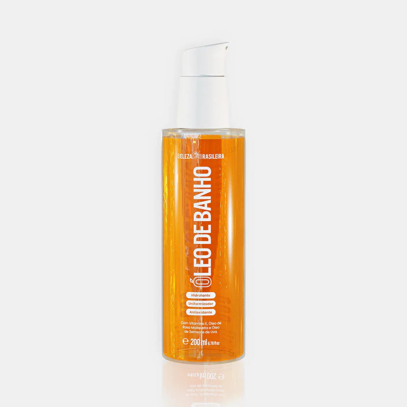 Óleo De Banho Beleza Brasileira 200ml Dispensador Hidratante