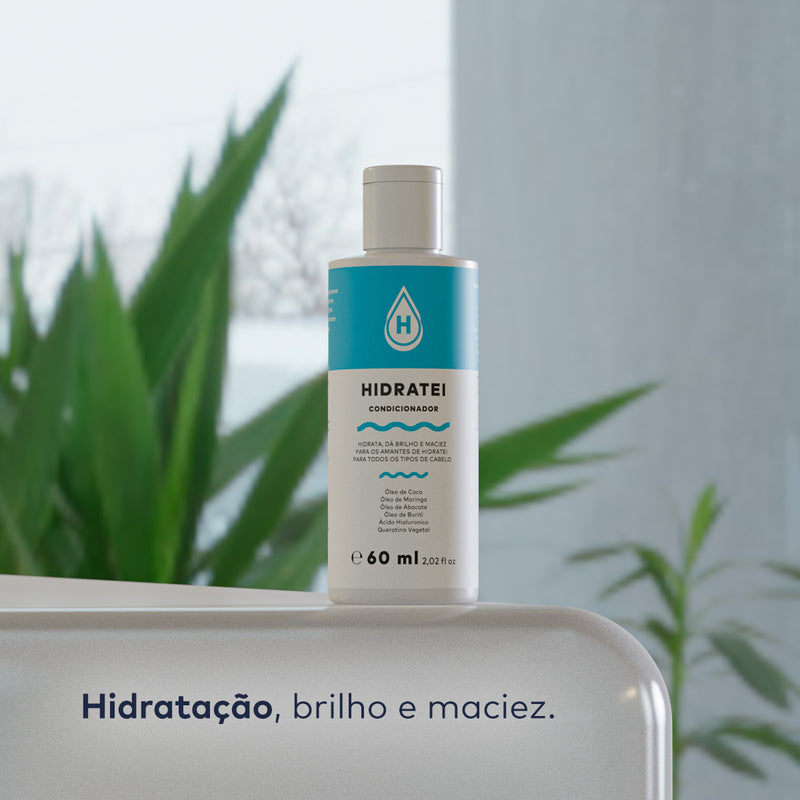 Kit Mini Shampoo e Condicionador Hidratei