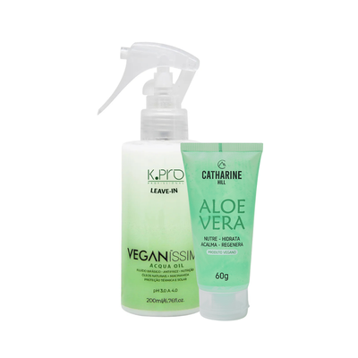 Kit Leave in Veganíssima Oil + Gel Aloe Vera - Premium