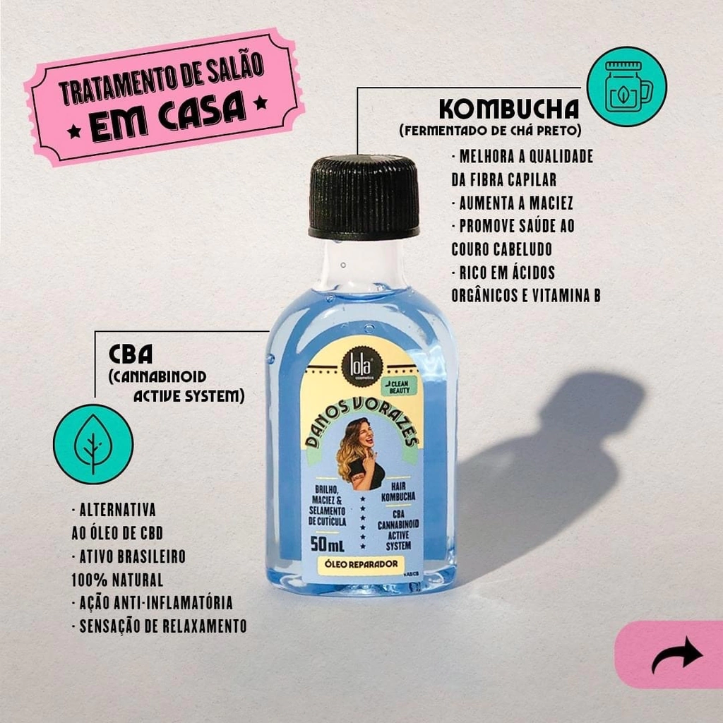 Lola From Rio Danos Vorazes - Óleo Capilar 50ml