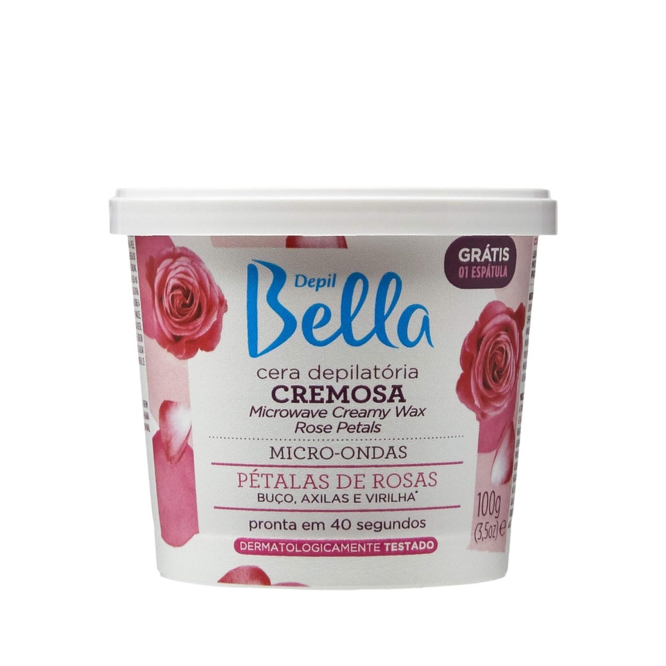 Cera Micro-Ondas Cremosa Pétalas Deo Depil Bella 100g