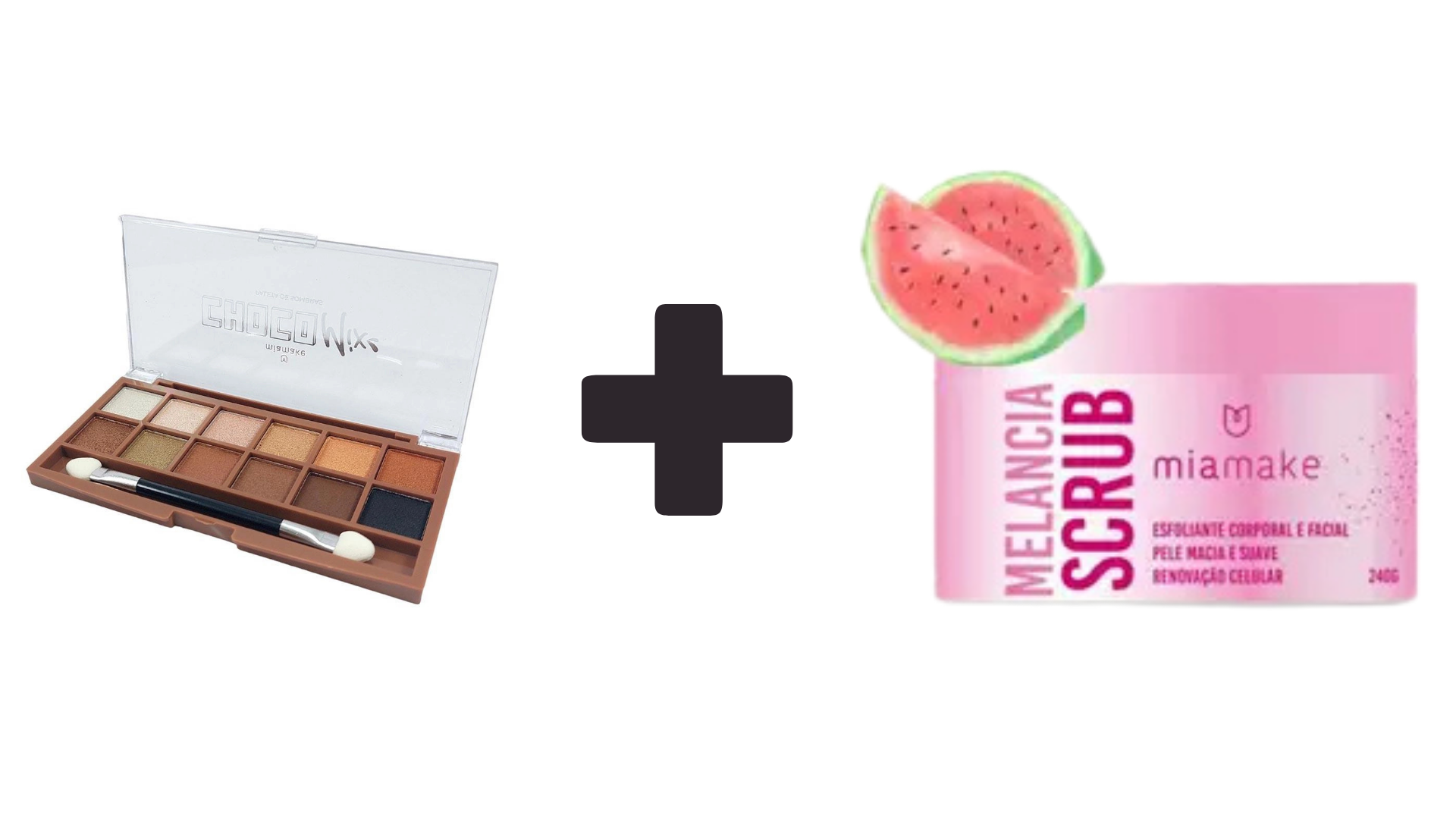 Kit Esfoliante Corporal Melancia + Paleta De Sombras