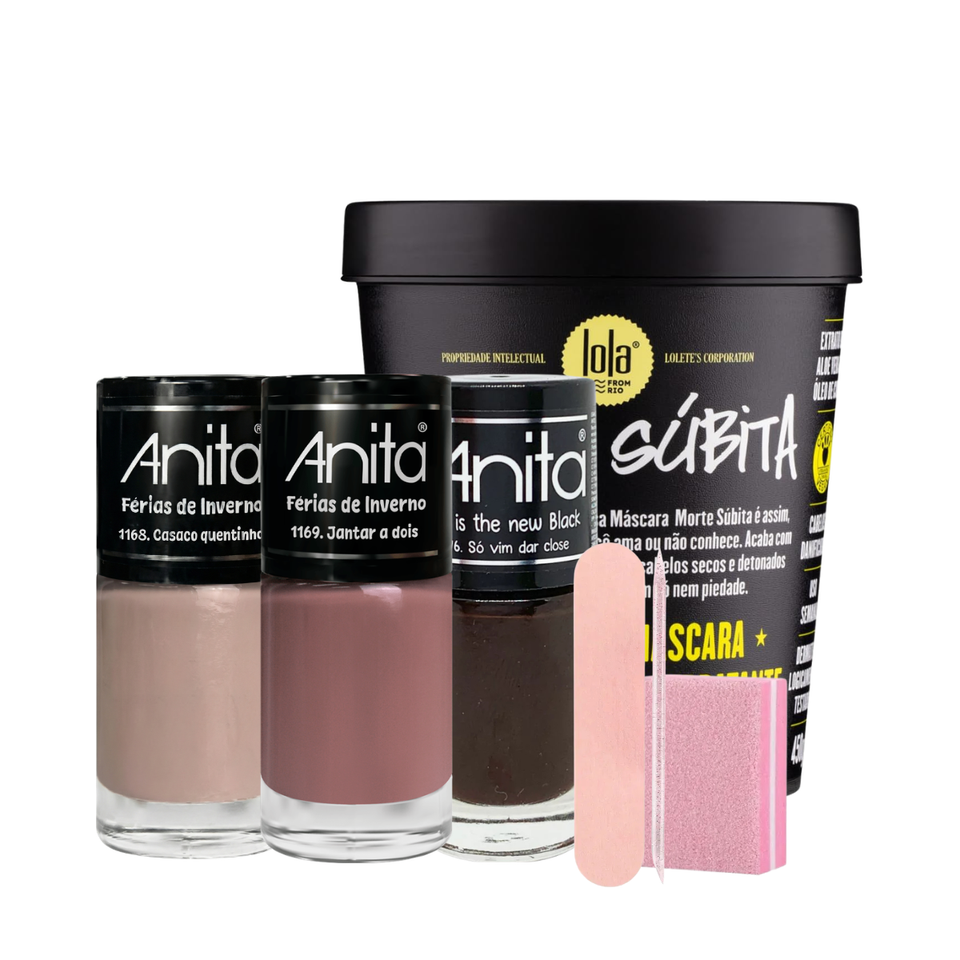 Kit Spa Lola Morte Súbita + 3 Esmalte Anita Inverno + Brinde
