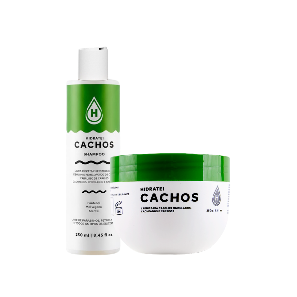 Kit Shampoo e Super Máscara Cachos Hidratei - Poderoso