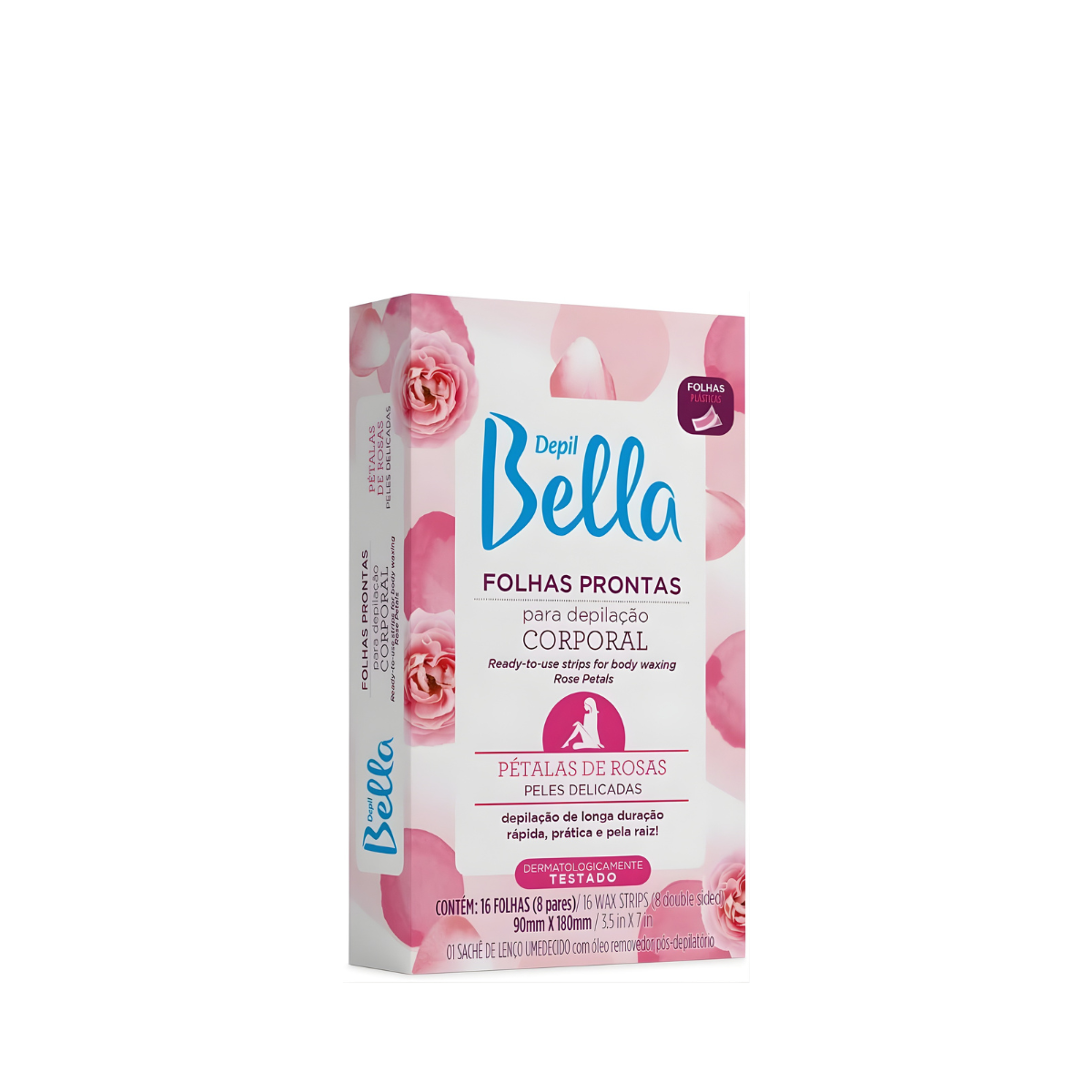 Folhas Prontas Depilação Corporal Rosas 16f - ‎Depil Bella