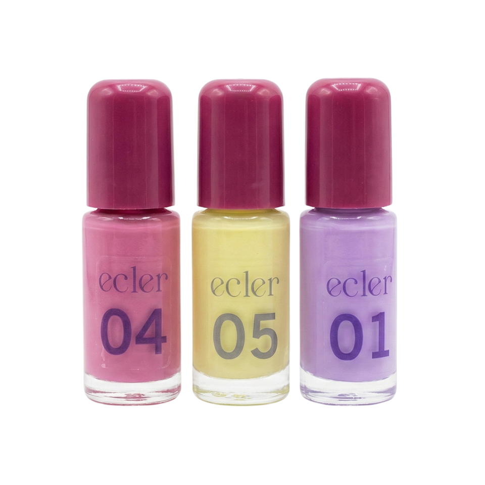 Kit Esmalte Infantil 3 Cores - Ecler