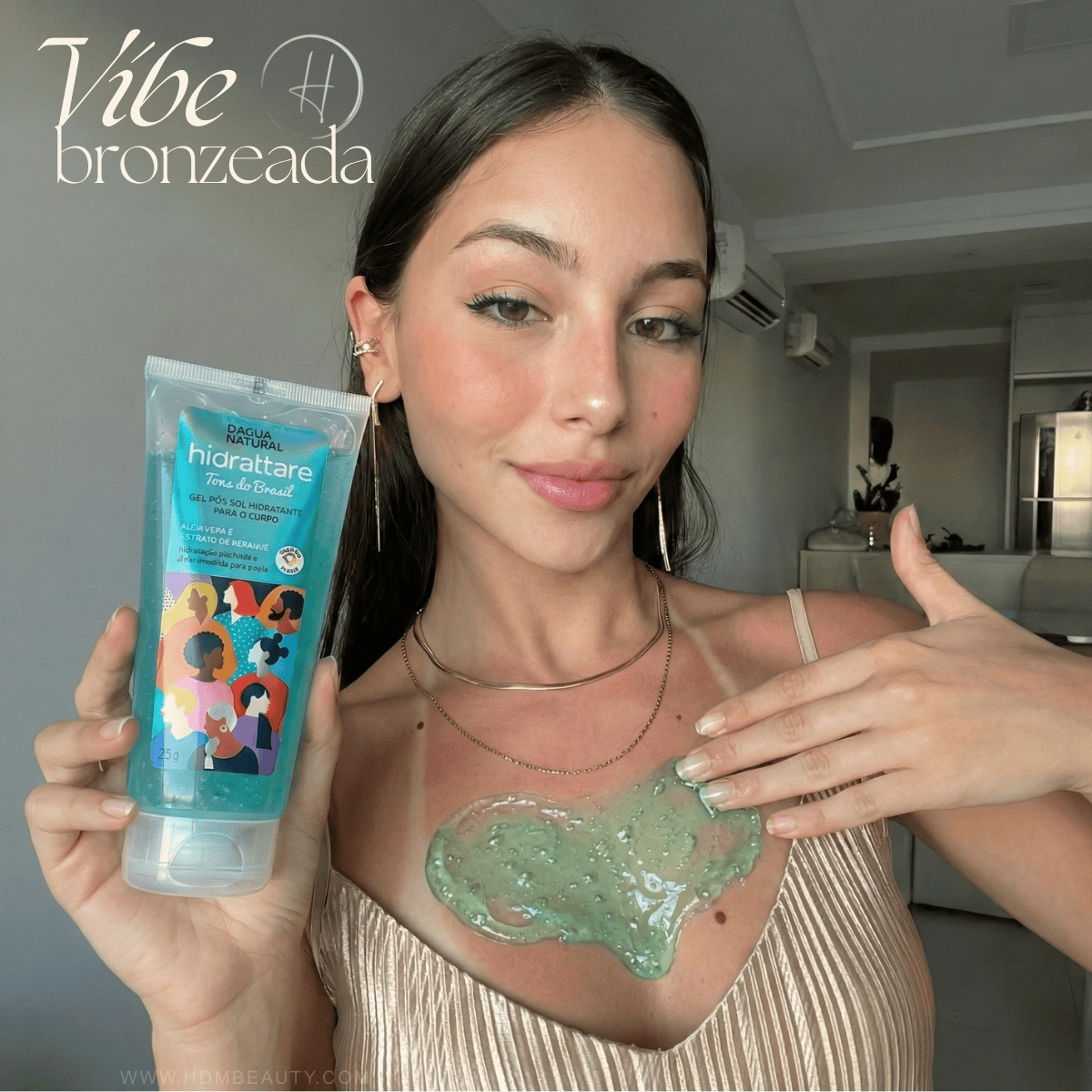 Gel Corporal Bronzeador Pós-Sol - 200g Dagua Natural