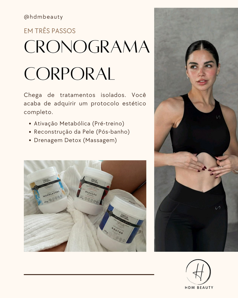 Kit Trio Cronograma Corporal - Algas + Pimenta Negra + Neutro