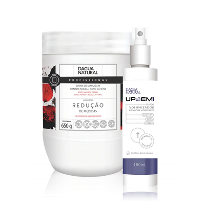 Kit Redutor Pimenta Negra + Volumizador de Seios e Bumbum
