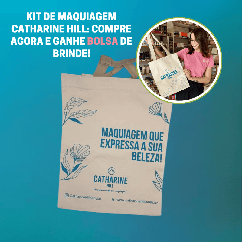 Kit Make Básica Pro (Bolsa Brinde) - Corretivo + Batom + Pó