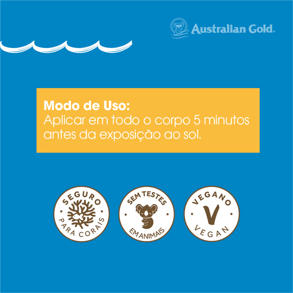 Australian Gold Gel Creme FPS 30 - Protetor Solar 200g