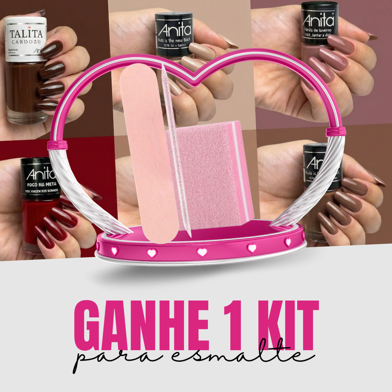 Kit 9 Esmaltes Anita Cores Mais Vendidas Coleção + Brinde
