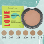 Pó Compacto À Prova D'Água Tons Médios 206 a 211 Max Love