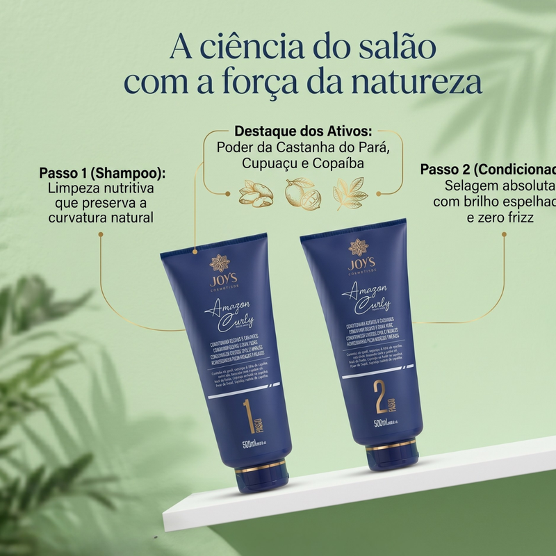 Kit Amazônico Cachos Definição - Shampoo + Condicionador