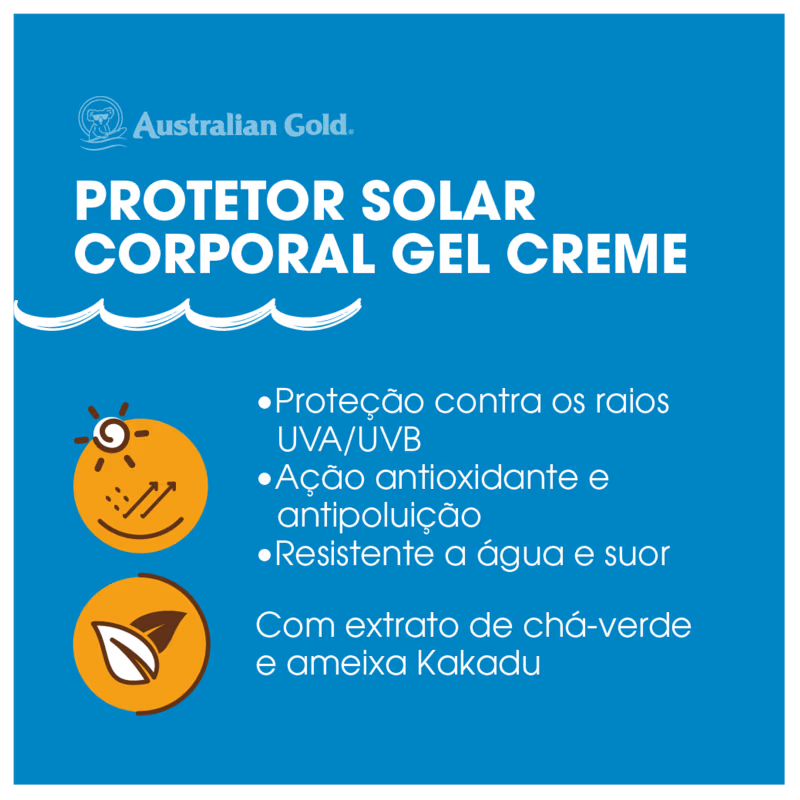 Australian Gold Gel Creme FPS 30 - Protetor Solar 200g