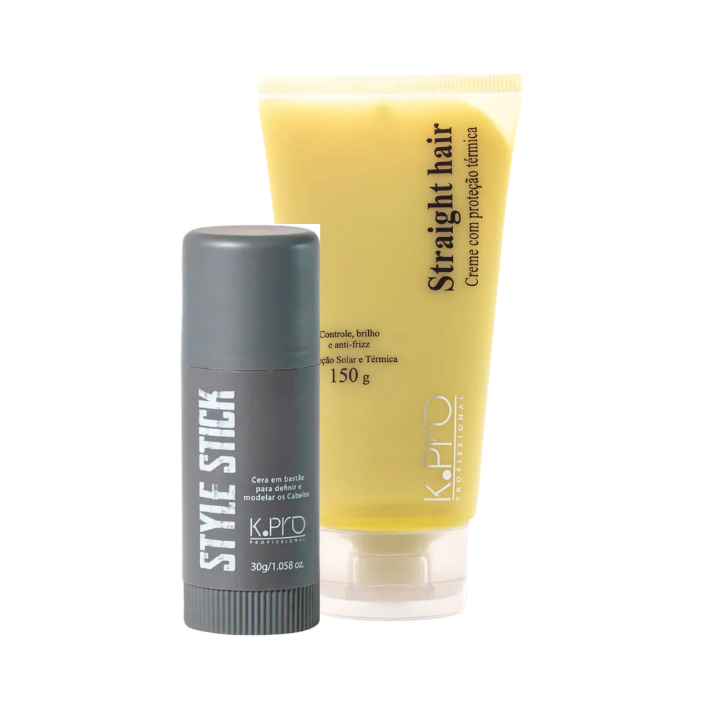 Kit Styling & Finalização Profissional - Cera + Protetor Térmico