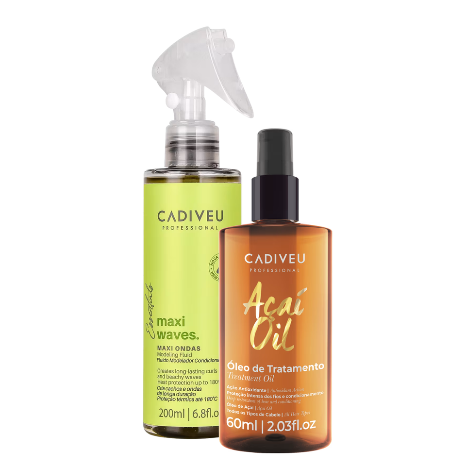 Kit Cadiveu Maxi Ondas Cachos + Açaí Oil Definidor