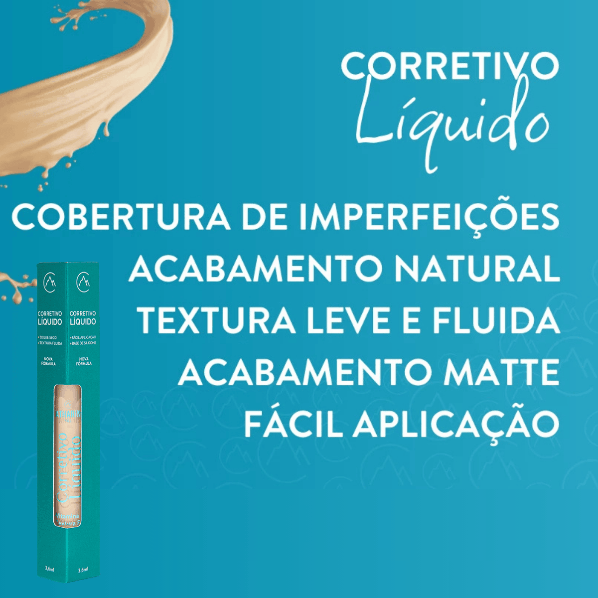 Corretivo Líquido Toque Seco Textura Fluida Catharine Hill