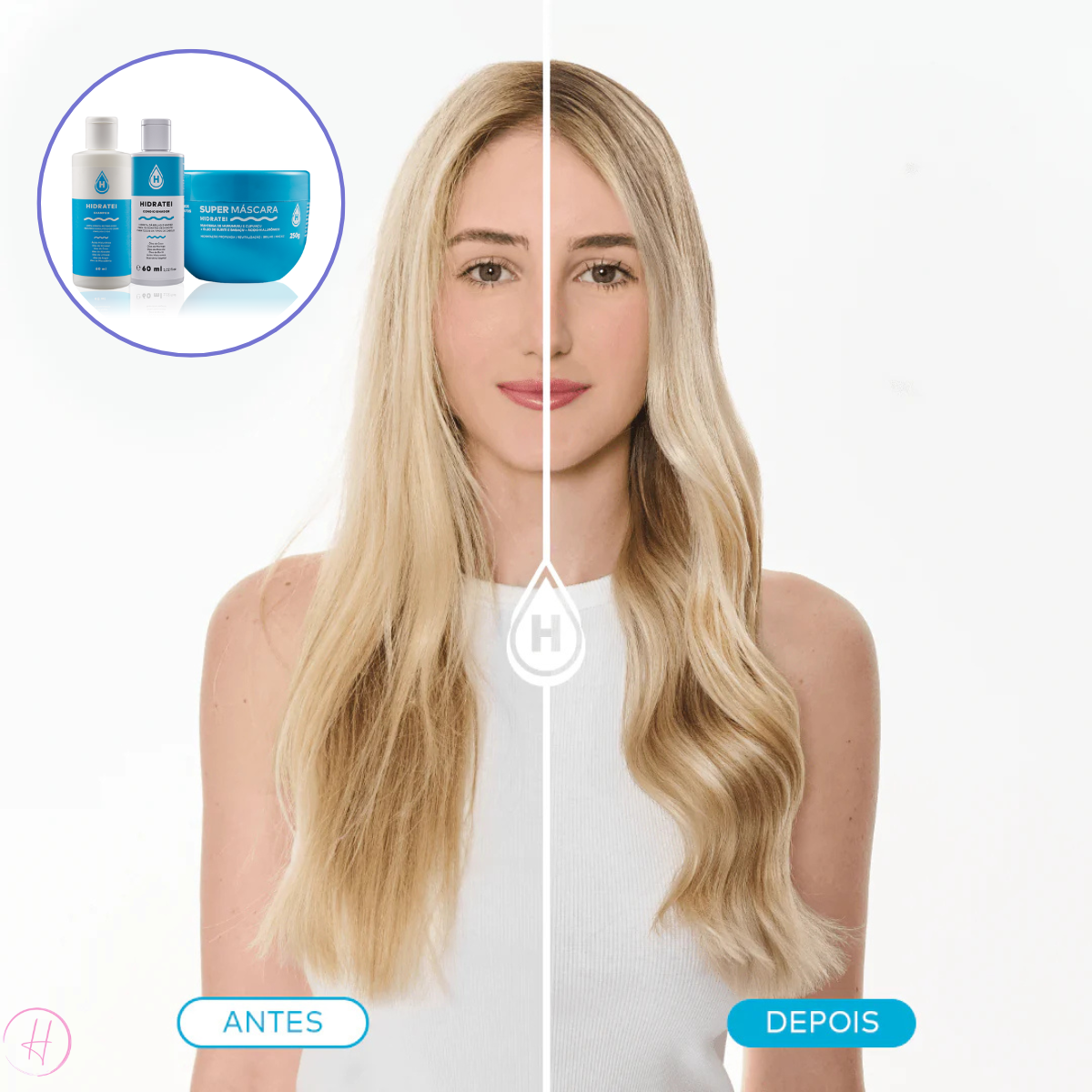 Kit Shampoo Condicionador + Super máscara - Cabelo Poderoso