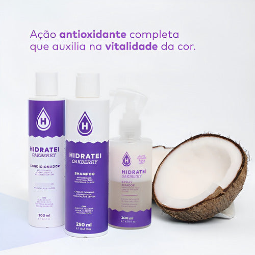 Kit Finalizador + Shampoo + Condicionador Hidratei Oakberry