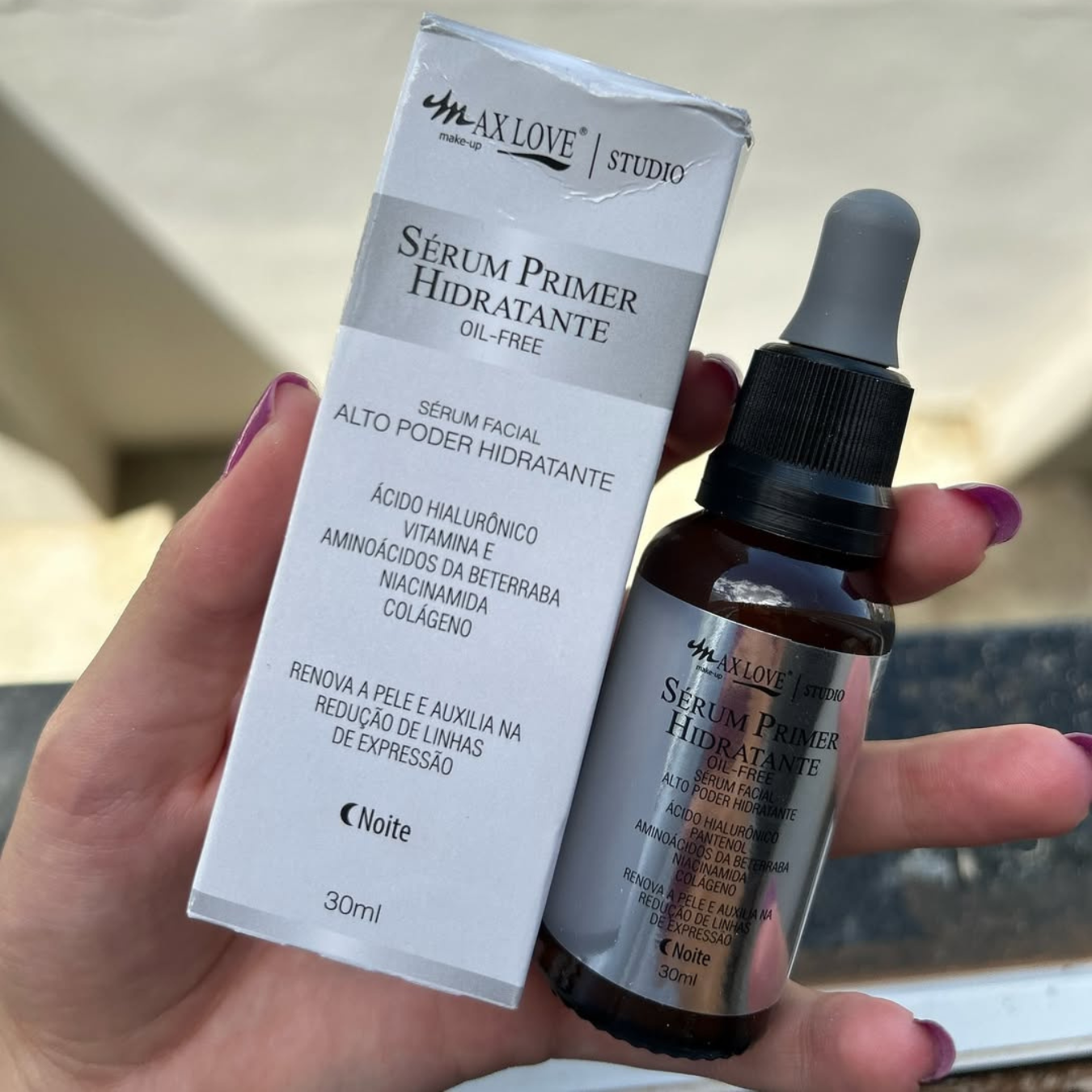 Sérum Primer Hidratante Oil-Free Refrescante - Max Love