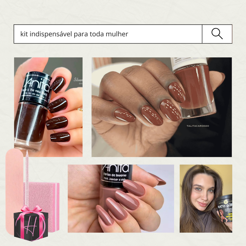 Kit Spa Lola Morte Súbita + 3 Esmalte Anita Inverno + Brinde