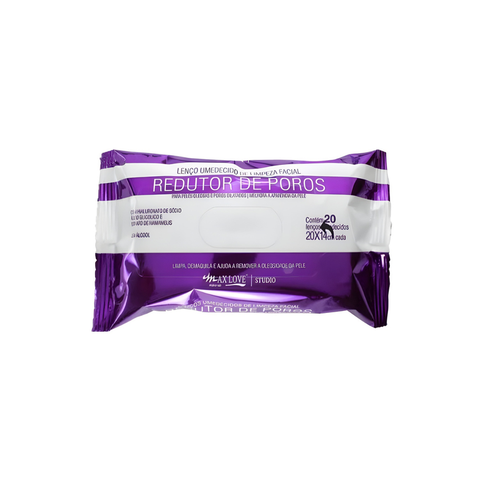 Lenço Demaquilante Limpeza Facial - Max Love