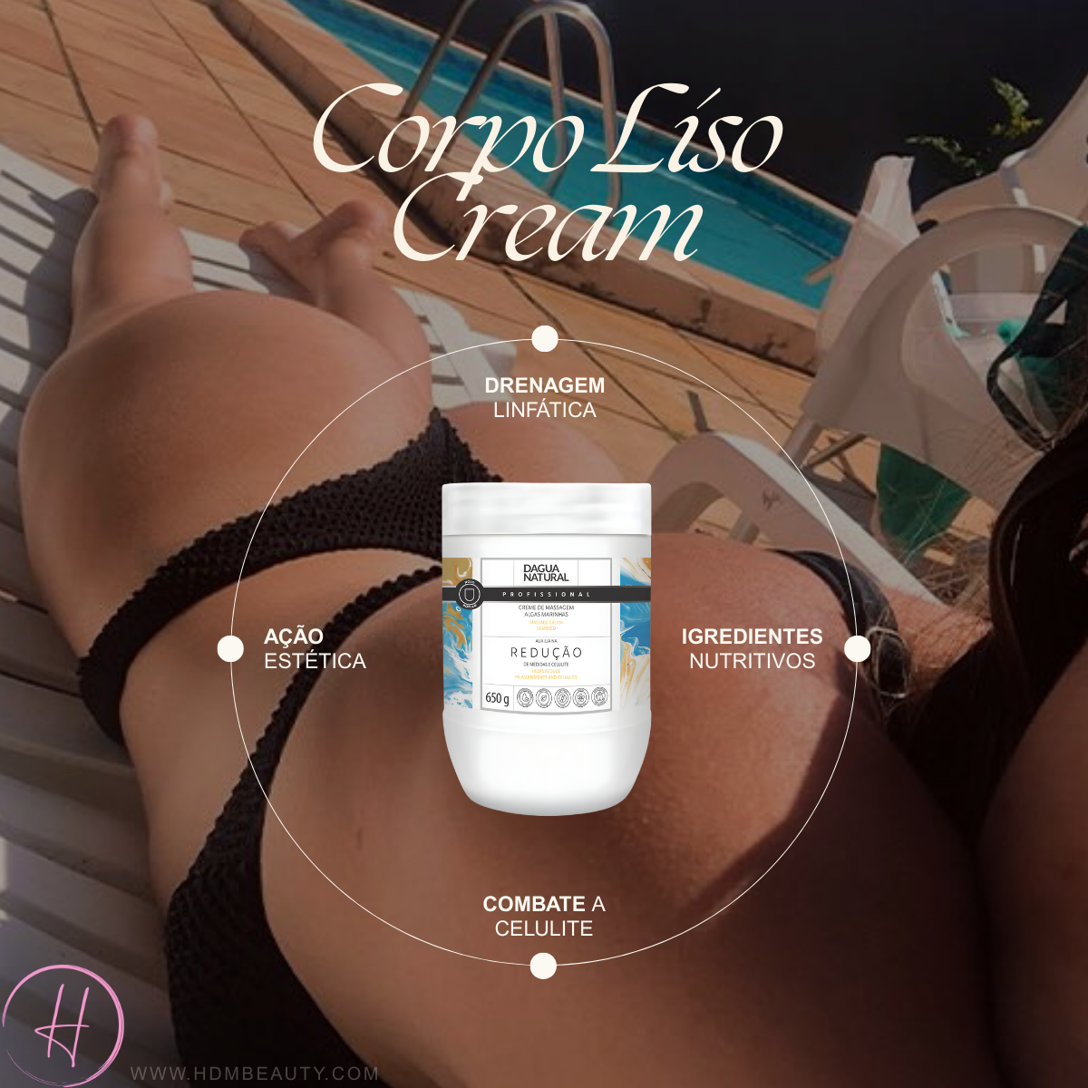 Creme Adeus Celulite Pele Lisa - Algas Marinha 650g Corporal