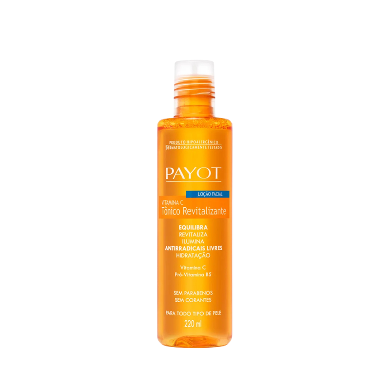 Tônico Revitalizante Vitamina C Limpeza Profunda Facial 220mL - Payot