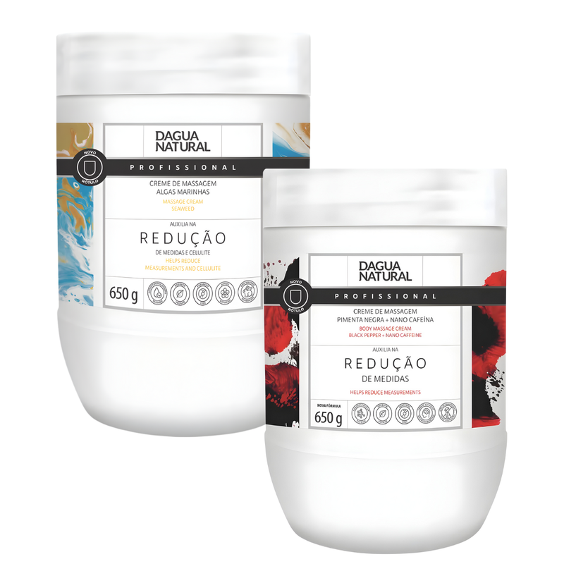 Kit The Creams - Pimenta Negra 650g + Algas Marinhas 650g