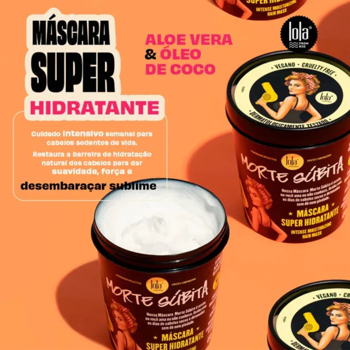 Morte Súbita Máscara Super Hidratante 450g - Lola From Rio