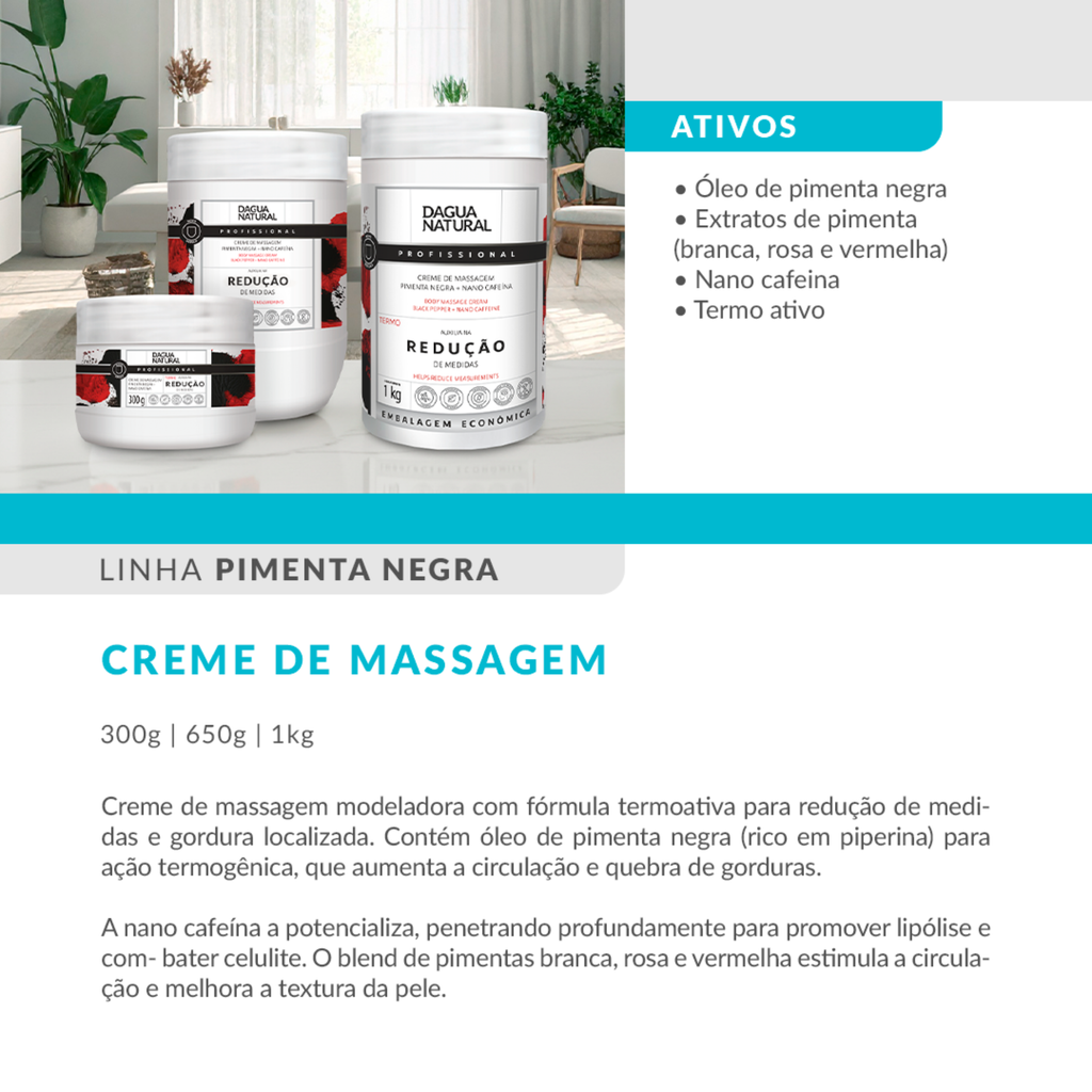 Barriga Trincada Creme - Pimenta Negra Termo Ativa 650g