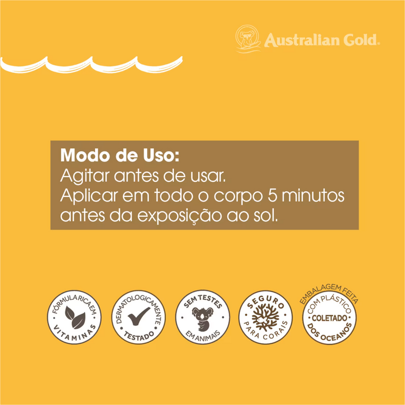 Australian Gold FPS 15 - Protetor Solar em Spray 125g