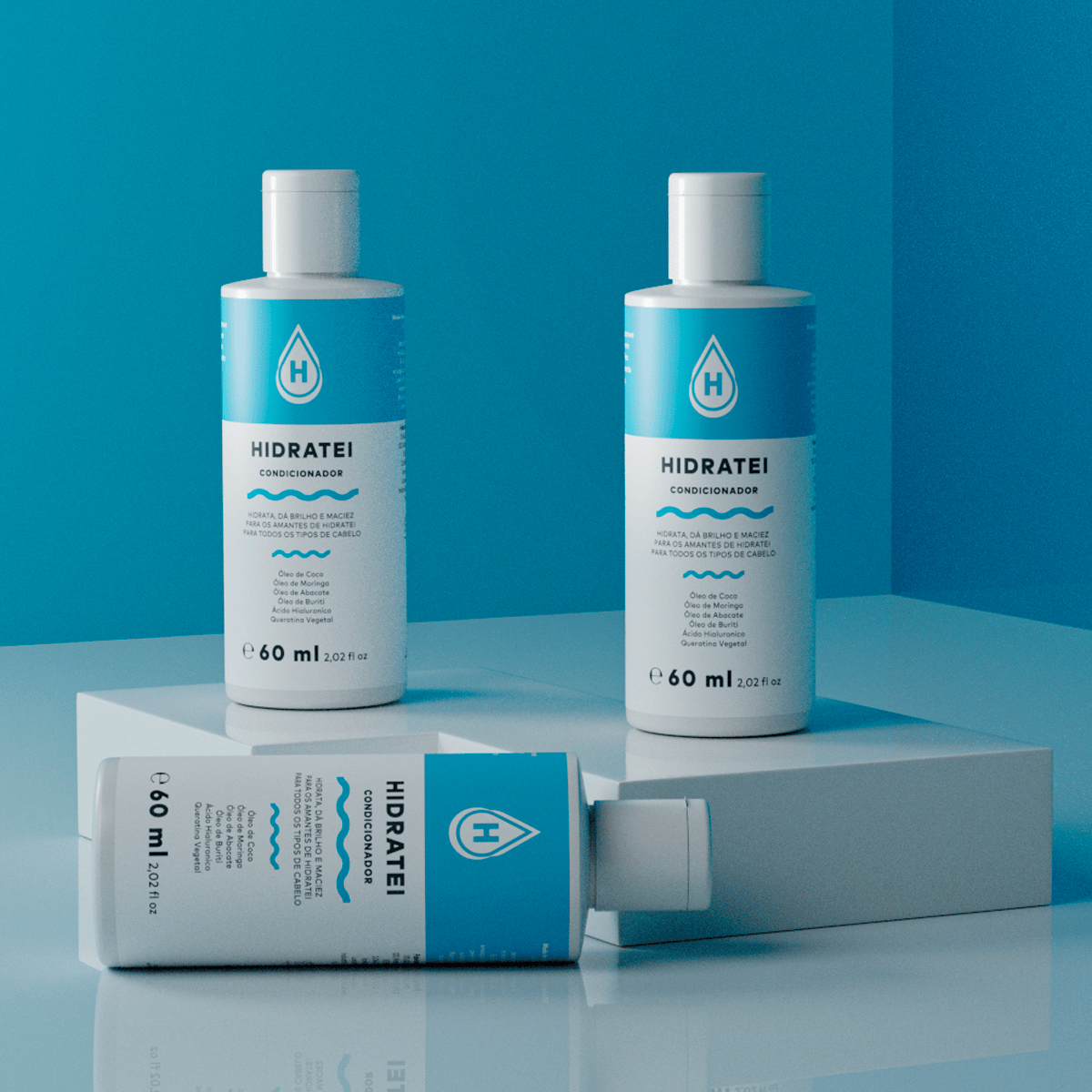 Kit Mini Shampoo e Condicionador Hidratei