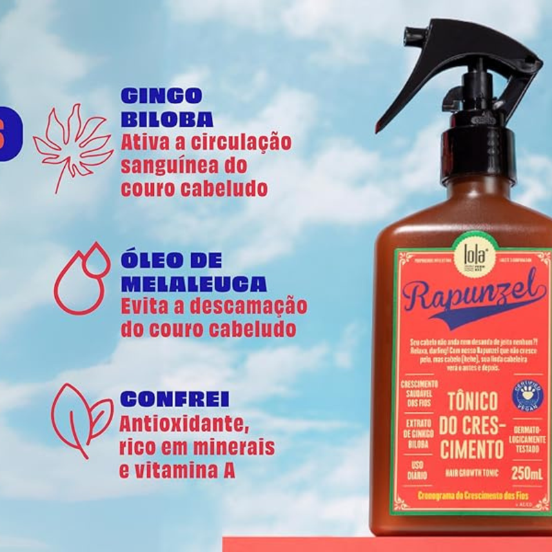 Kit Lola Rapunzel - Morte Súbita 450g + Tônico Capilar 250ml