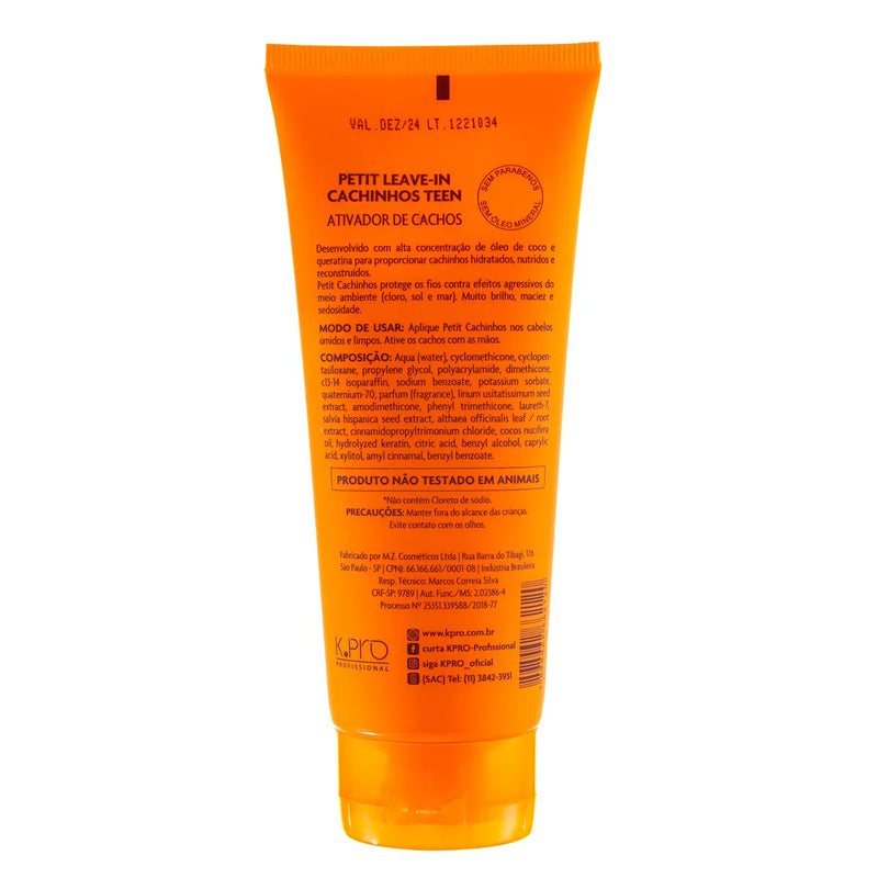 Petit Ativador De Cachos Infantil Teen 200g - K.Pro